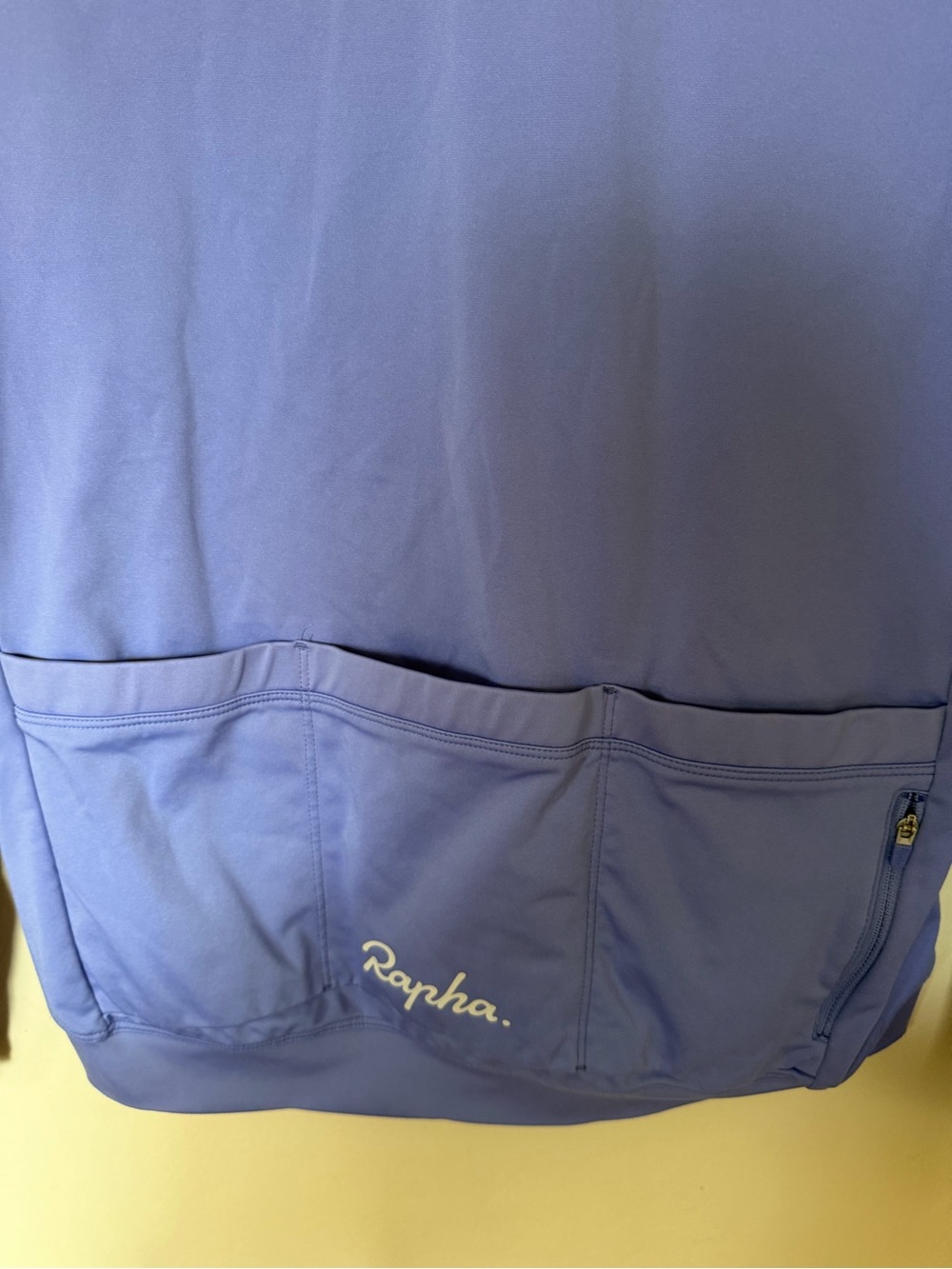 Rapha Lilac Blue Long Sleeve Cycling Jersey with White Sleeve Band - Picture 5 of 10